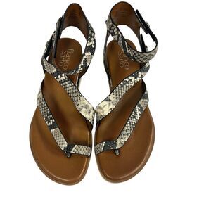 Franco Sarto Women's Gladiator Sandals Size 7 Multicolor Snakeskin Style
